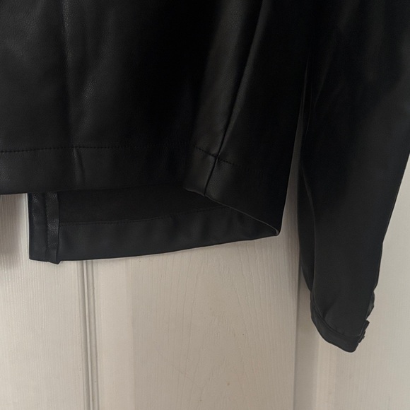 Avec Les Filles Black Faux Leather Jacket - Picture 9 of 11